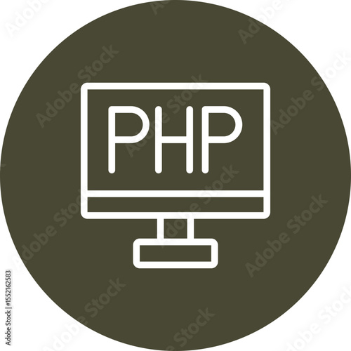 Php Vector Line icon Design