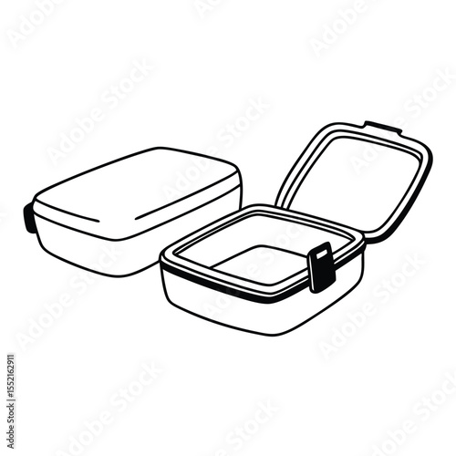 Durable Food Storage Container with Secure Locking Lid for Freshness