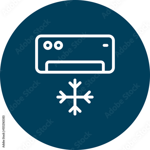Cooling Vector Line Icon Design