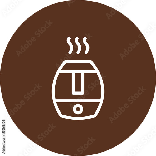 Air Humidifier Vector Line Icon Design