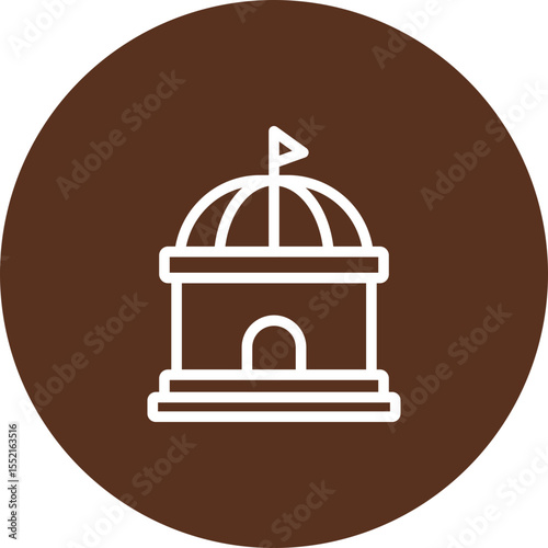 Congress Vector Line Icon Design