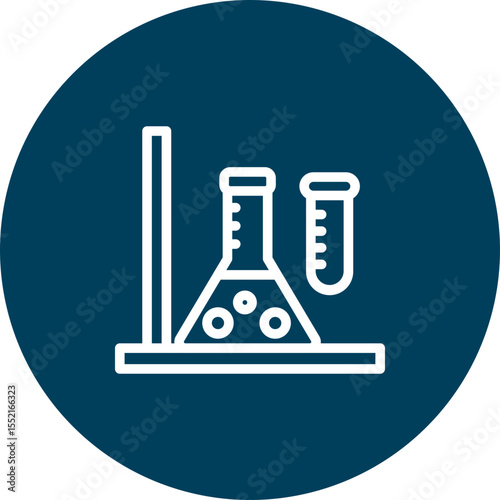 Lab Icon Vector Line Icon Design
