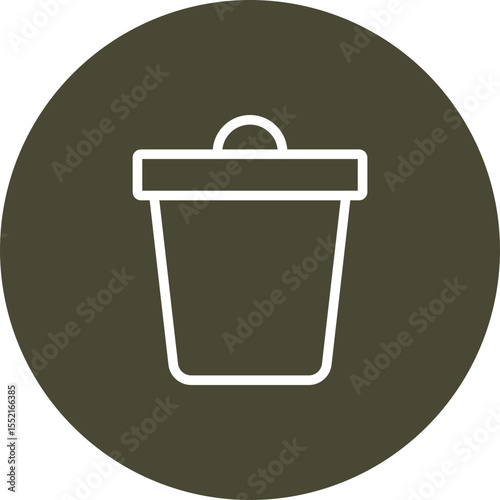 Crucible Vector Line Icon Design