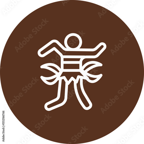 Brazilian Performer Vector Line Icon Design