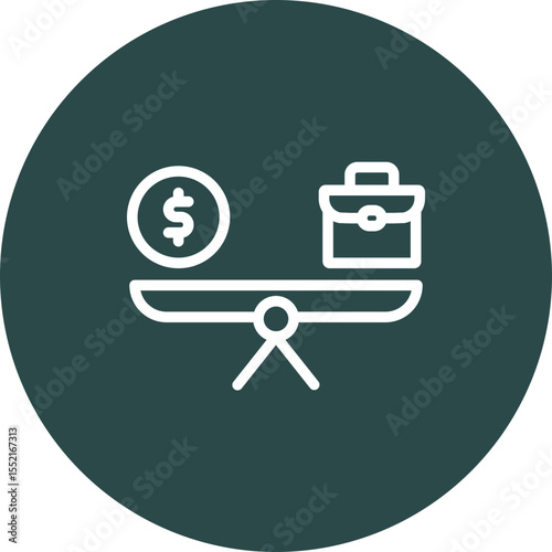 Scale Vector Line Icon Design