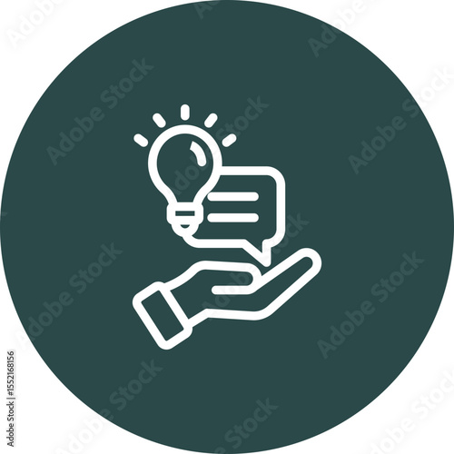 Advice Vector Line icon Design