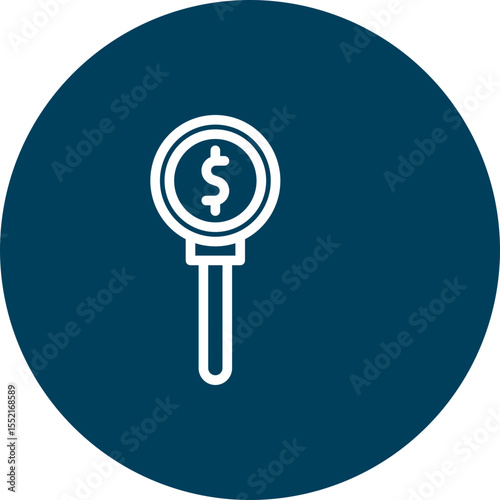 Bid Vector Line Icon Design