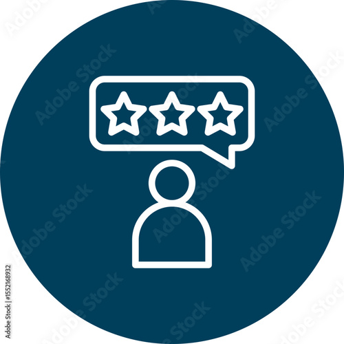 Feedback Vector Line Icon Design