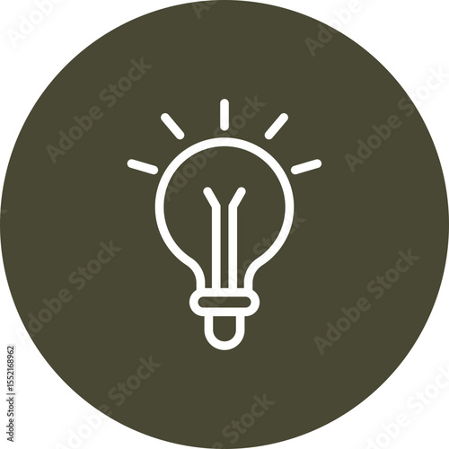 Idea Vector Line Icon Design