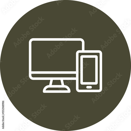 Responsive Vector Line Icon Design