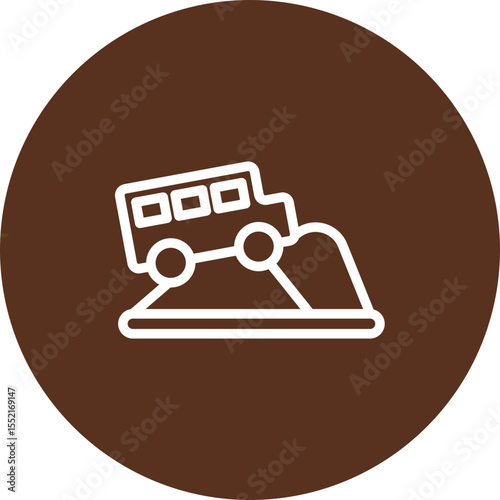 Safari Vector Line Icon Design
