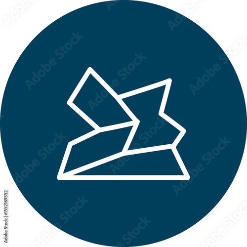 Cave Vector Line Icon Design