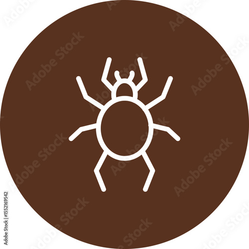 Tarantula Vector Line Icon Design