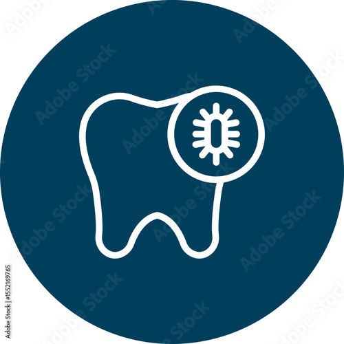 Infection Vector Line Icon Design
