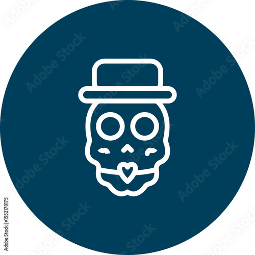 Catrina Vector Line Icon Design