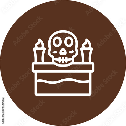 Altars (Ofrendas) Vector Line Icon Design