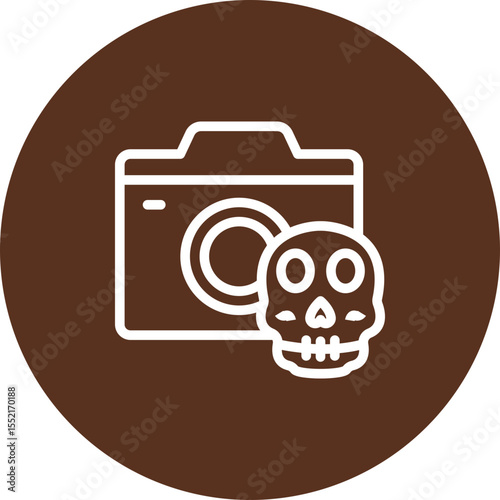 Photographs Vector Line Icon Design