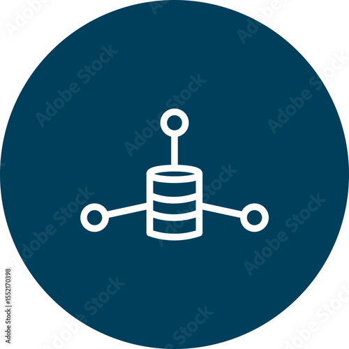 Network Data Vector Line Icon Design