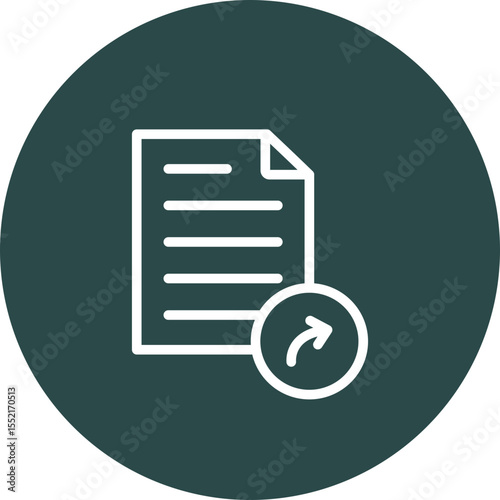 File Sharing Vector Line Icon Design