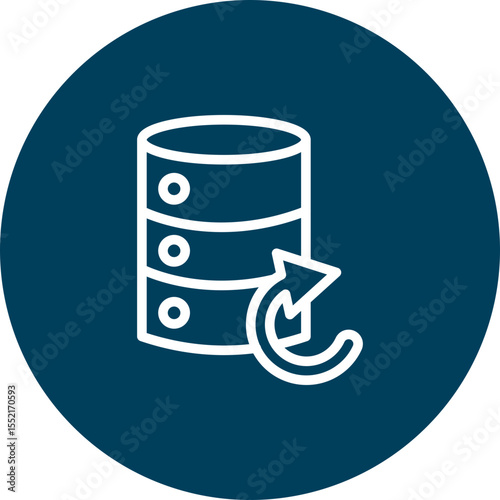 Backup Vector Line Icon Design
