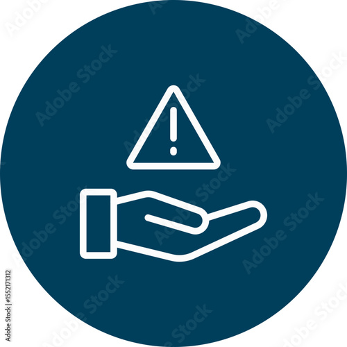 Acceptable Risk Vector Line Icon Design