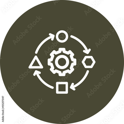 Adaptation Vector Line Icon Design