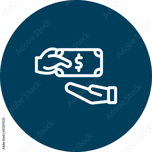 Bribery Vector Line Icon Design