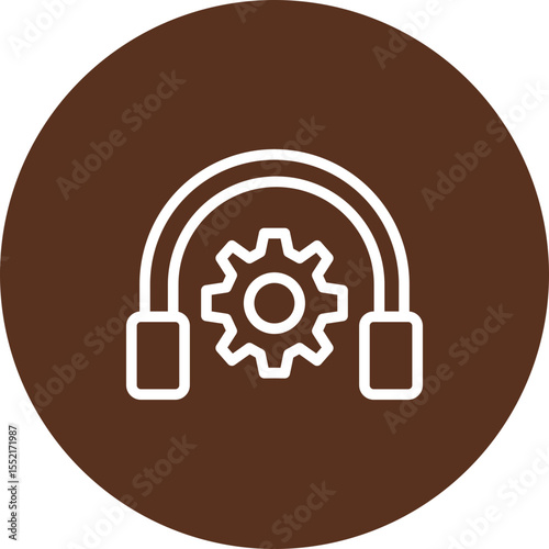 Technical Support Vector Line Icon Design