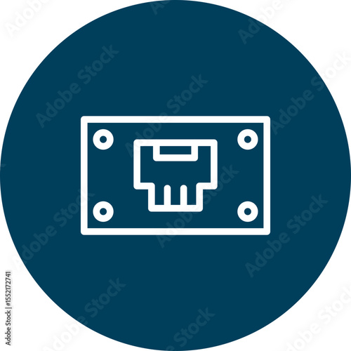 Hdmi Vector Line Icon Design