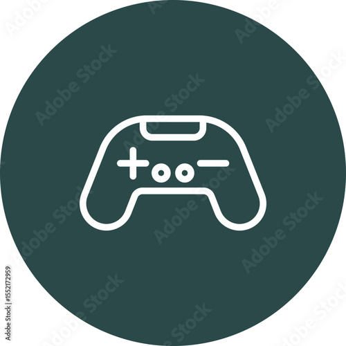 Joystick Vector Line Icon Design