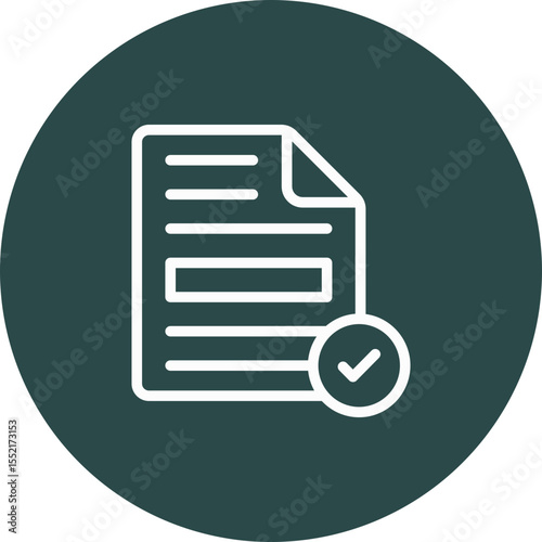 Report Vector Line Icon Design