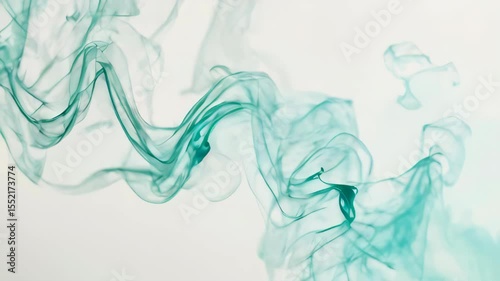 Abstract background featuring beautiful swirling green smoke patterns gracefully flowing and blending, creating a mesmerizing and vibrant visual effect that evokes a sense of mystery, nature