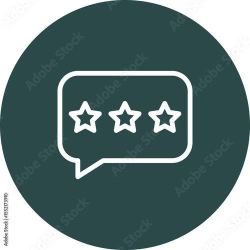 Reviews Vector Line Icon Design
