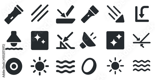 Cleaning and maintenance solid icons set – filled, sanitizing, housekeeping symbols