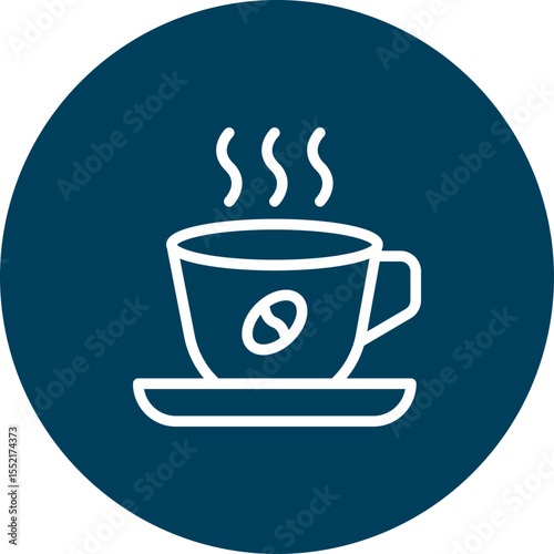 Coffee Vector Line Icon Design