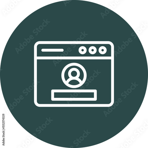 Log In Vector Icon Design