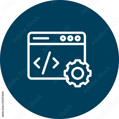 Web Development Vector Icon Design