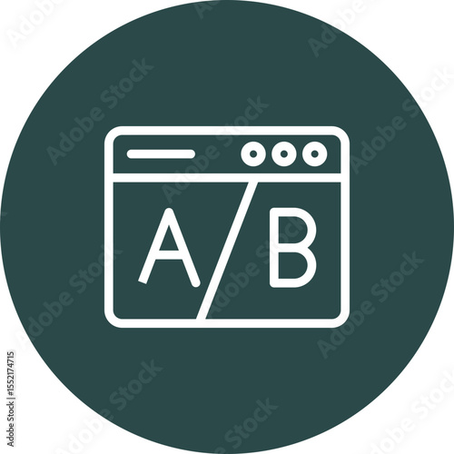 Ab Testing Vector Icon Design