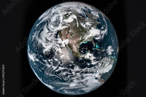 Stunning high-resolution image of earth from space capturing north america