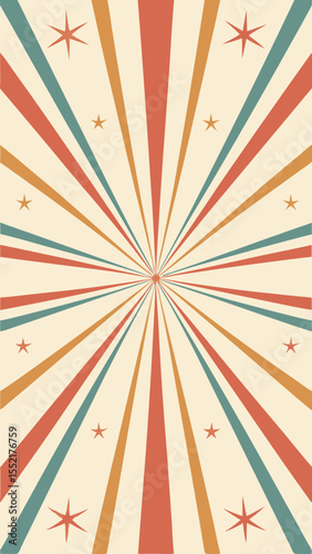 Retro burst rays starburst design transparent graphic element for diverse projects