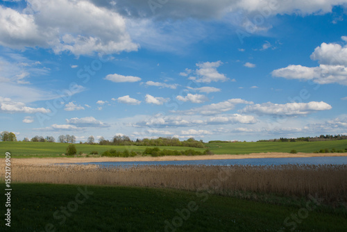 Fototapeta Naklejka Na Ścianę i Meble -  clouds over the lake 2025