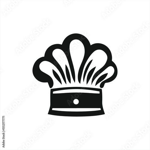 chef hat logo and icon vector design template