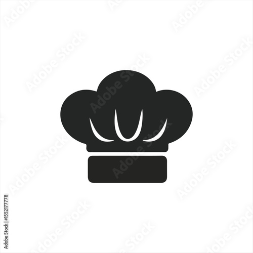 chef hat logo and icon vector design template