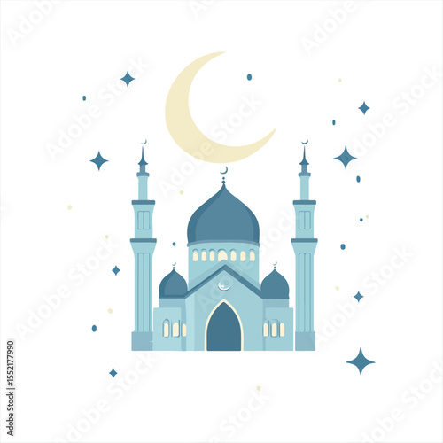 mosque in the night