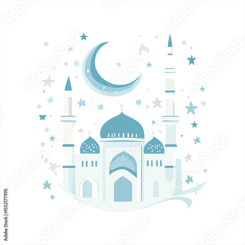 mosque in the night