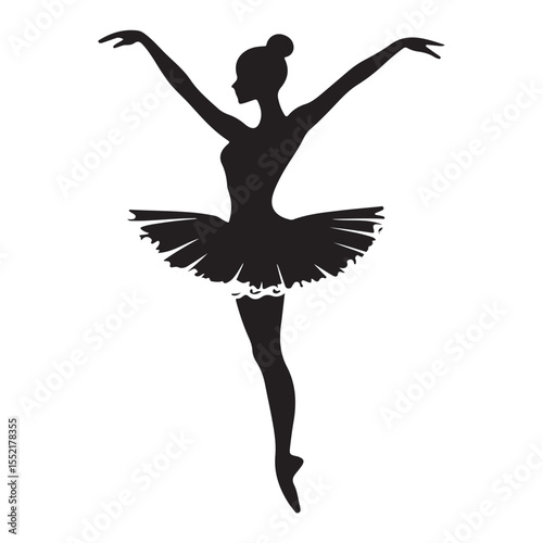 

ballet dancer logo silhouette vector, ballet silhouette ballerina logo icon silhouette, ballet jumping dancer female dancer action pose black silhouette isolated on white background.