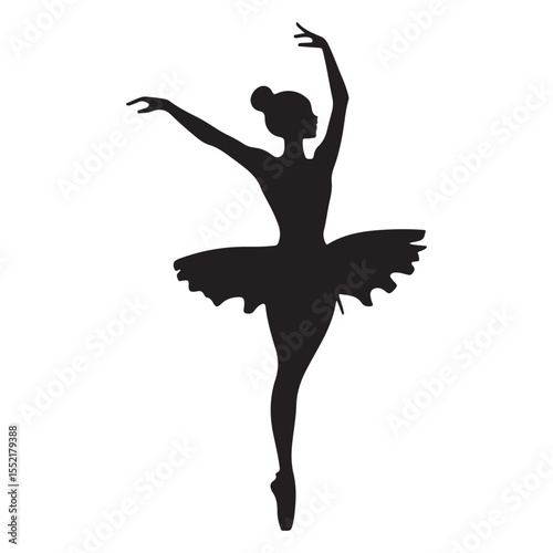 

ballet dancer logo silhouette vector, ballet silhouette ballerina logo icon silhouette, ballet jumping dancer female dancer action pose black silhouette isolated on white background.