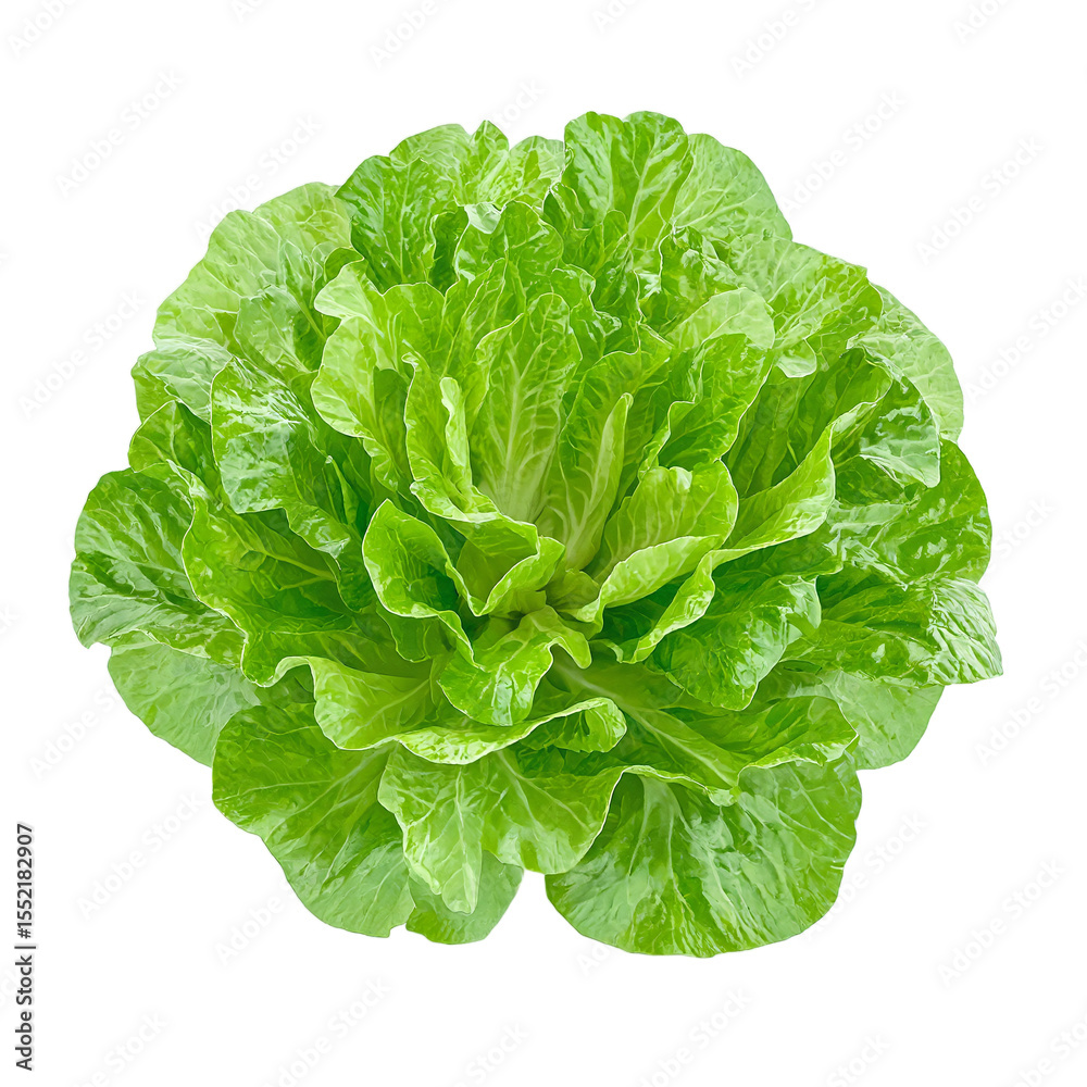 Fresh and vibrant romaine lettuce head showcasing layered leaves and crisp textures Perfect for health nutrition and food concepts Fresh and vibrant romaine lettuce head showcasing layered leaves and crisp textures Perfect for health nutrition and food concepts