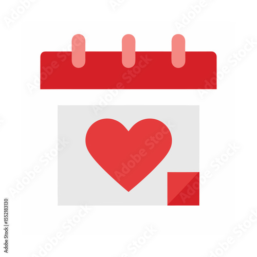 Heart Marked Calendar Special Romantic Date Art