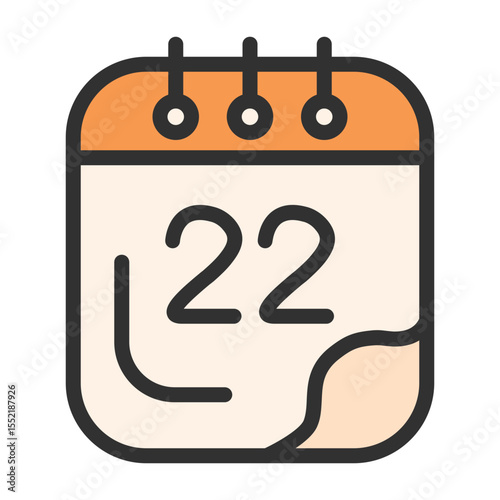 22 Calendar Icon